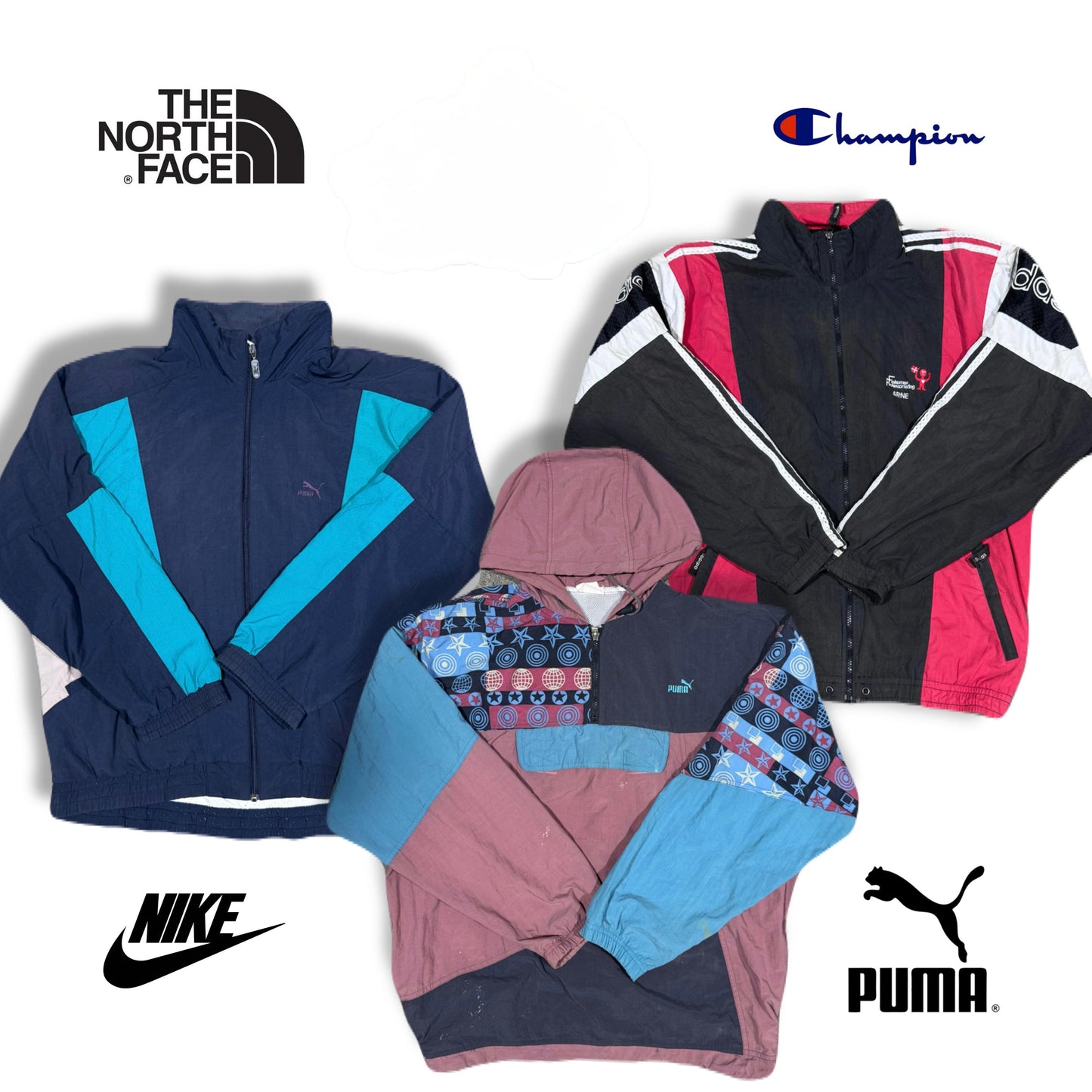 Vintage Nike/Adidas/The North Face Windbreaker & Light Jackets