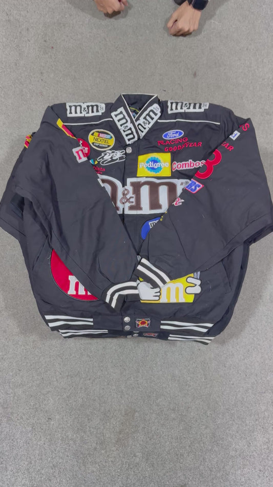 Nascar Rework Style Ferrari & m&ms Jackets