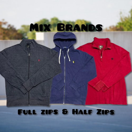 Mix Brands Full Zips & Half Zips